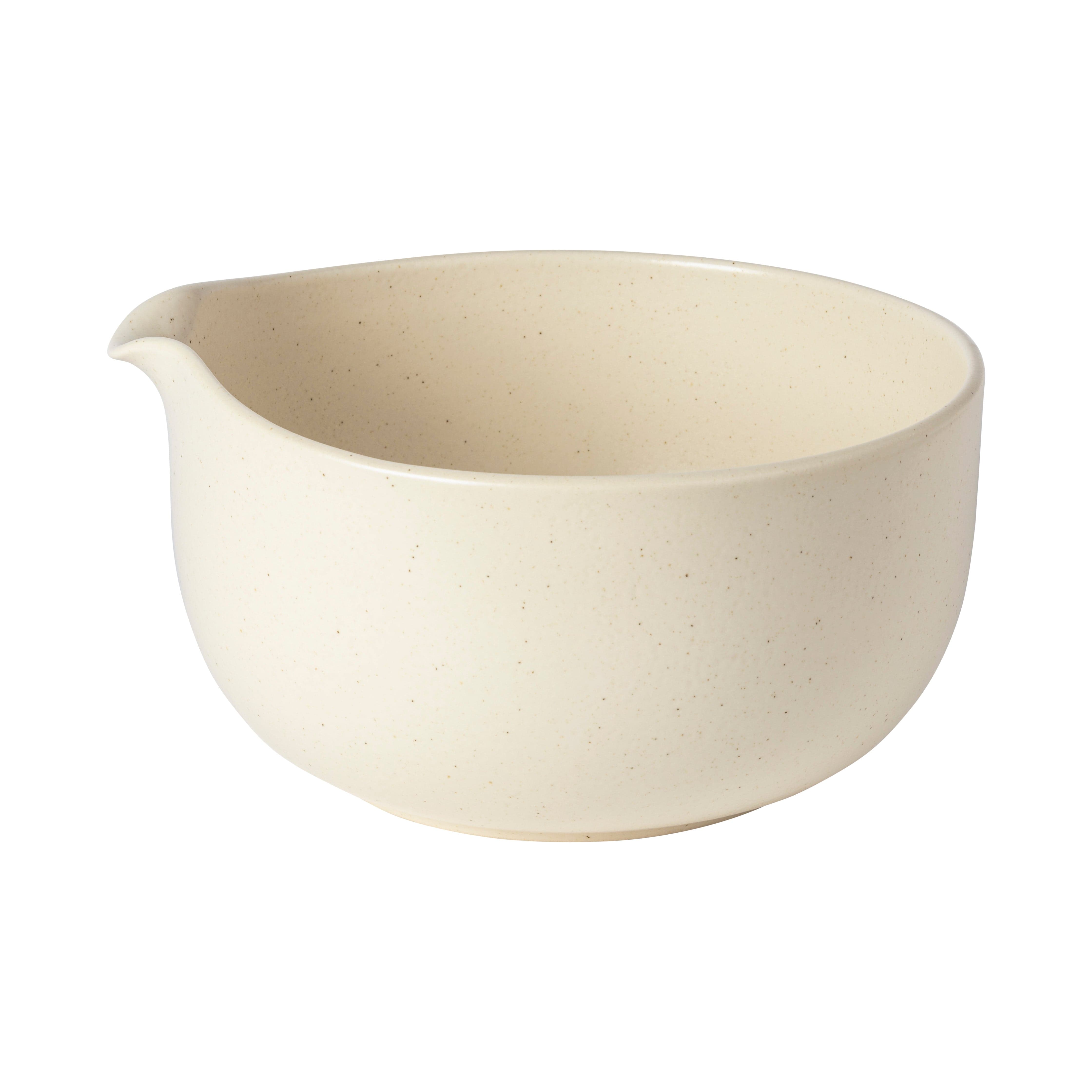 Casafina Pacifica Mixing Bowls Set - 3-Piece Vanilla Colored Stainless Steel Mixing Bowls for Baking, Cooking & Food Prep - Perfect for Kitchen, Restaurant & Home Use