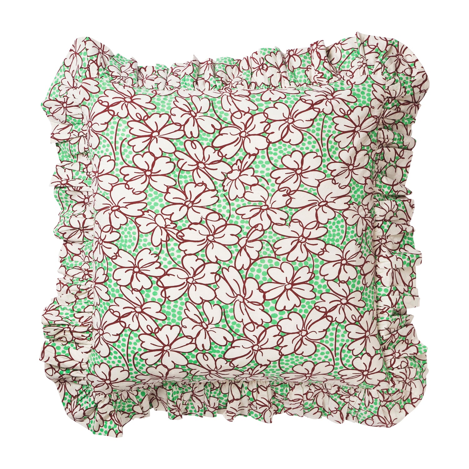 Carrie Frill Cushion - Soft Decorative Throw Pillow for Sofa, Bed, Chair - Perfect for Living Room, Bedroom & Home Decor