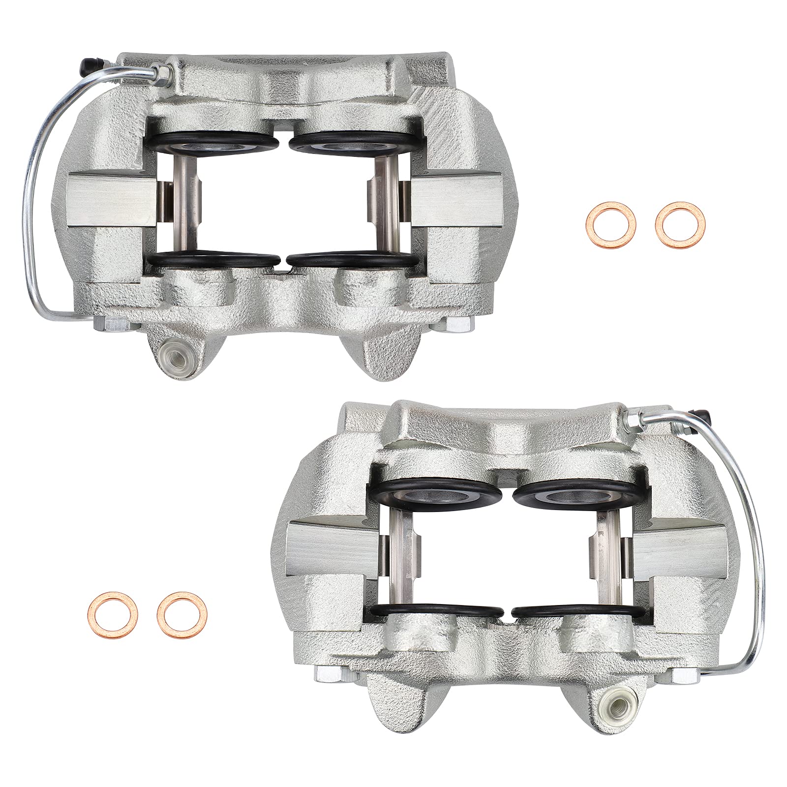 MAYASAF 184404 184405 Front Brake Caliper Assembly - Passenger & Driver Side - Compatible with Ford Mustang/Fairlane/Falcon/Ranchero 1967 & Mercury Comet 1967 - Perfect for Classic Car Restoration & Performance Upgrades