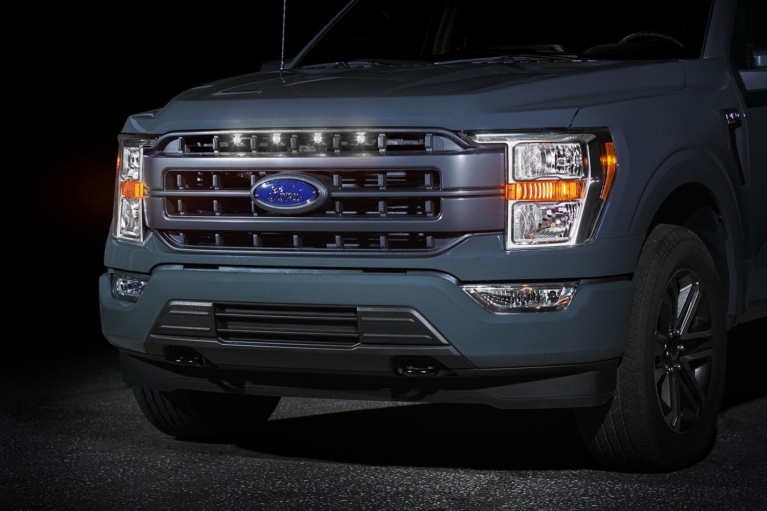 Ford F-150 Raptor Style LED Grille Light Kit - Compatible with 2021-2023 Lariat Models | Off-Road Lighting Upgrade for Enhanced Visibility & Style