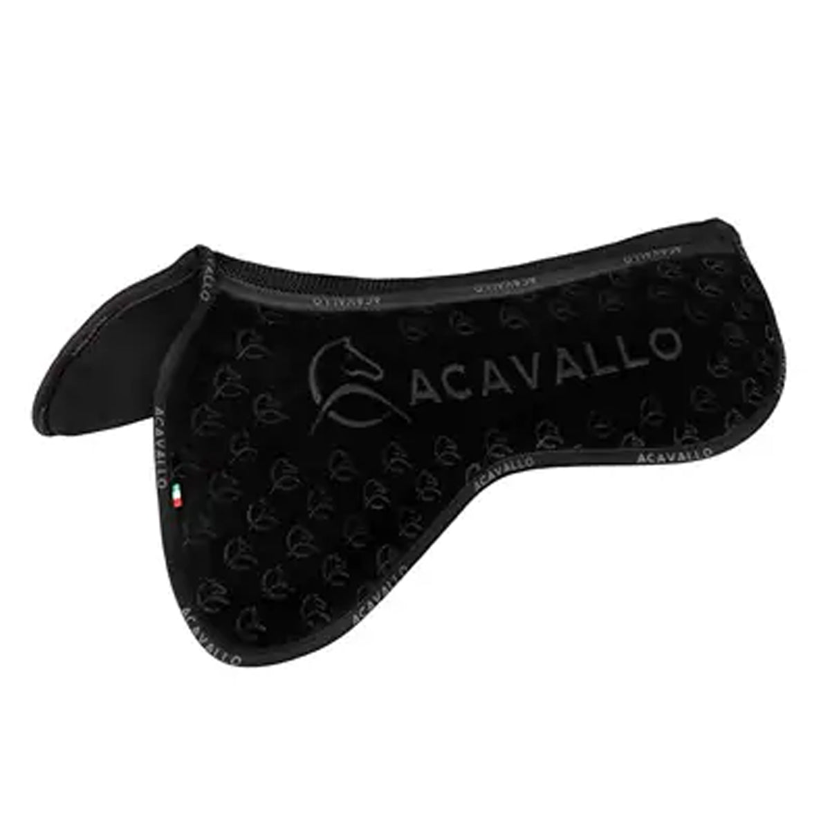 Acavallo Spine Free Close Contact Memory Foam Half Pad with Silicon Grip - Shock Absorbing Saddle Pad for English & Western Riding, Horse Training & Show Jumping