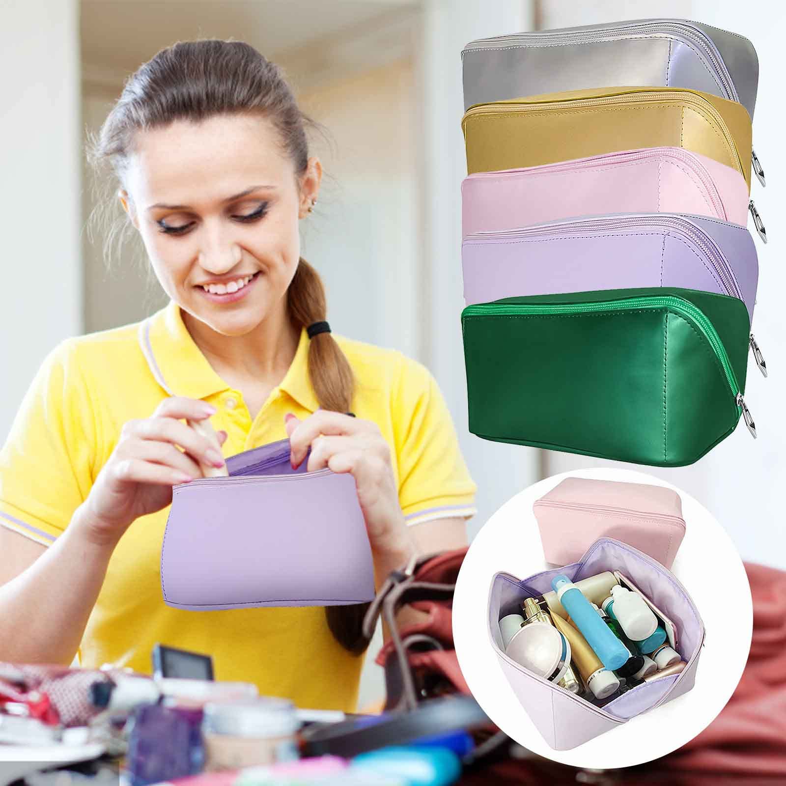Waterproof Travel Cosmetic Bag - Portable Makeup Organizer for Skincare & Toiletries | Perfect for Vacation, Gym & Airplane Carry-On