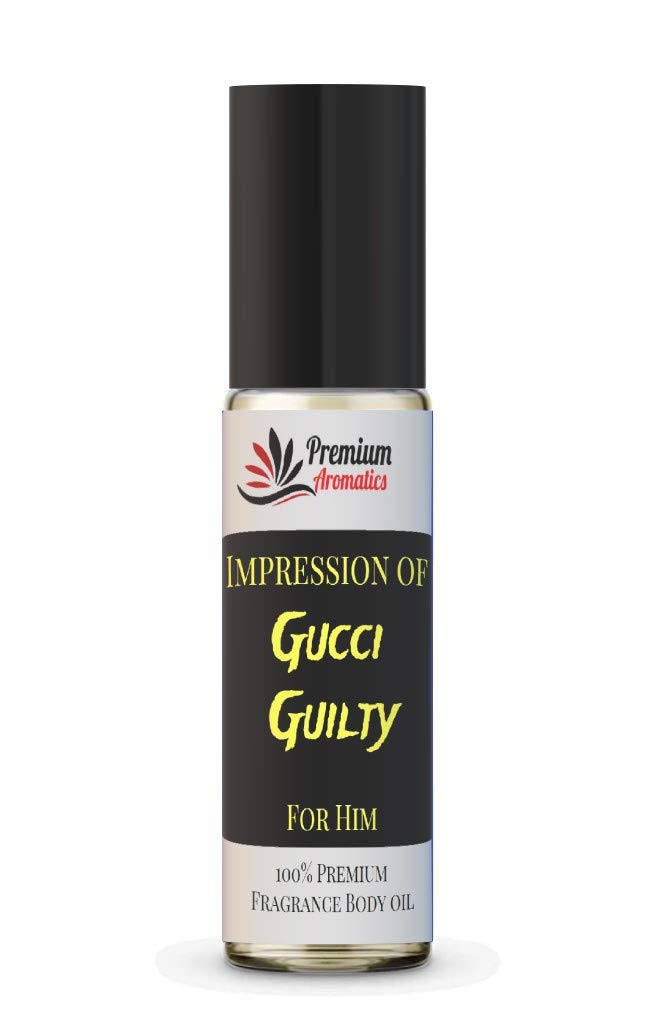 Premium Fragrance Body Oil Roll-On - Travel Size, Guilty (M) Impression for Women - Perfect for On-the-Go Hydration & Aromatherapy