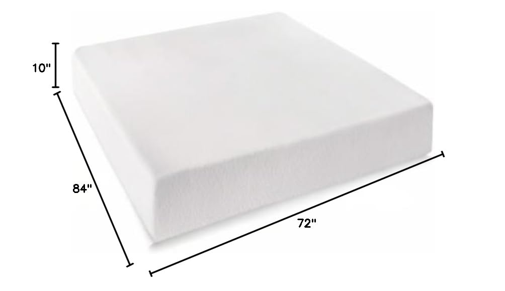Best Price 10 Inch California King Mattress - Green Tea Memory Foam, Bed in a Box for Pressure Relief & Cool Sleep | Perfect for Master Bedrooms & Guest Rooms