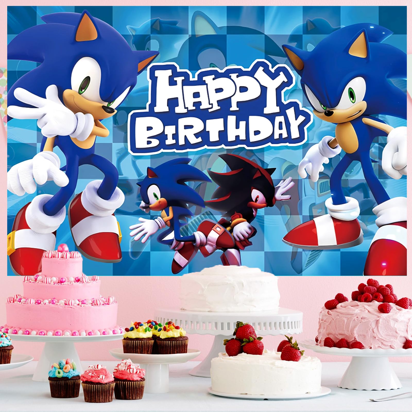 Happy Birthday Backdrop 5x3FT - Photography Background for Birthday Party Decorations, Kids Party Supplies, Boy's Birthday Banner - Perfect for Indoor/Outdoor Celebrations, Photo Booths & Themed Events