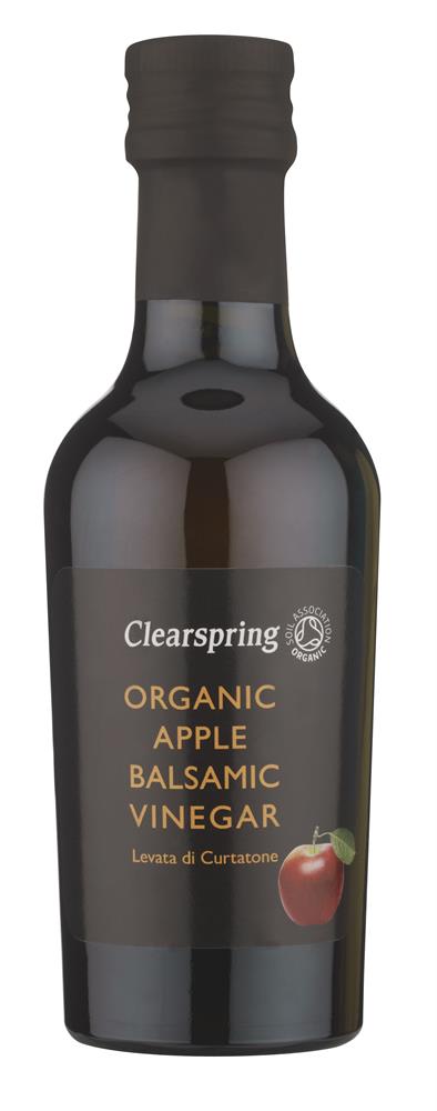 Premium Clearspring Organic Apple Balsamic Vinegar 250ml - Gluten-Free, Vegan Salad Dressing & Marinade for Healthy Cooking & Gourmet Recipes