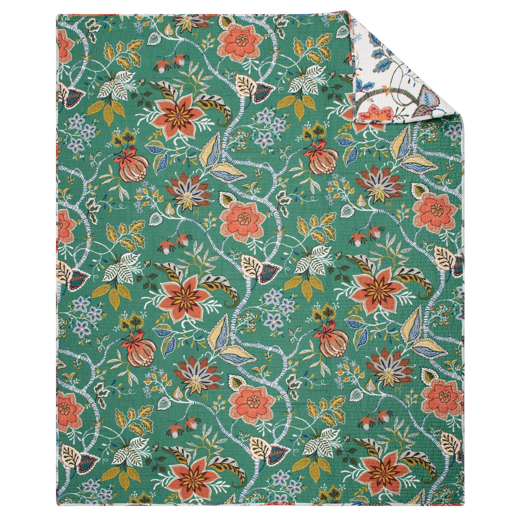 Carmina Quilted Throw Blanket - Soft & Cozy Lightweight Bedspread for Couch, Sofa, Bed - Perfect for Living Room, Bedroom & Home Decor