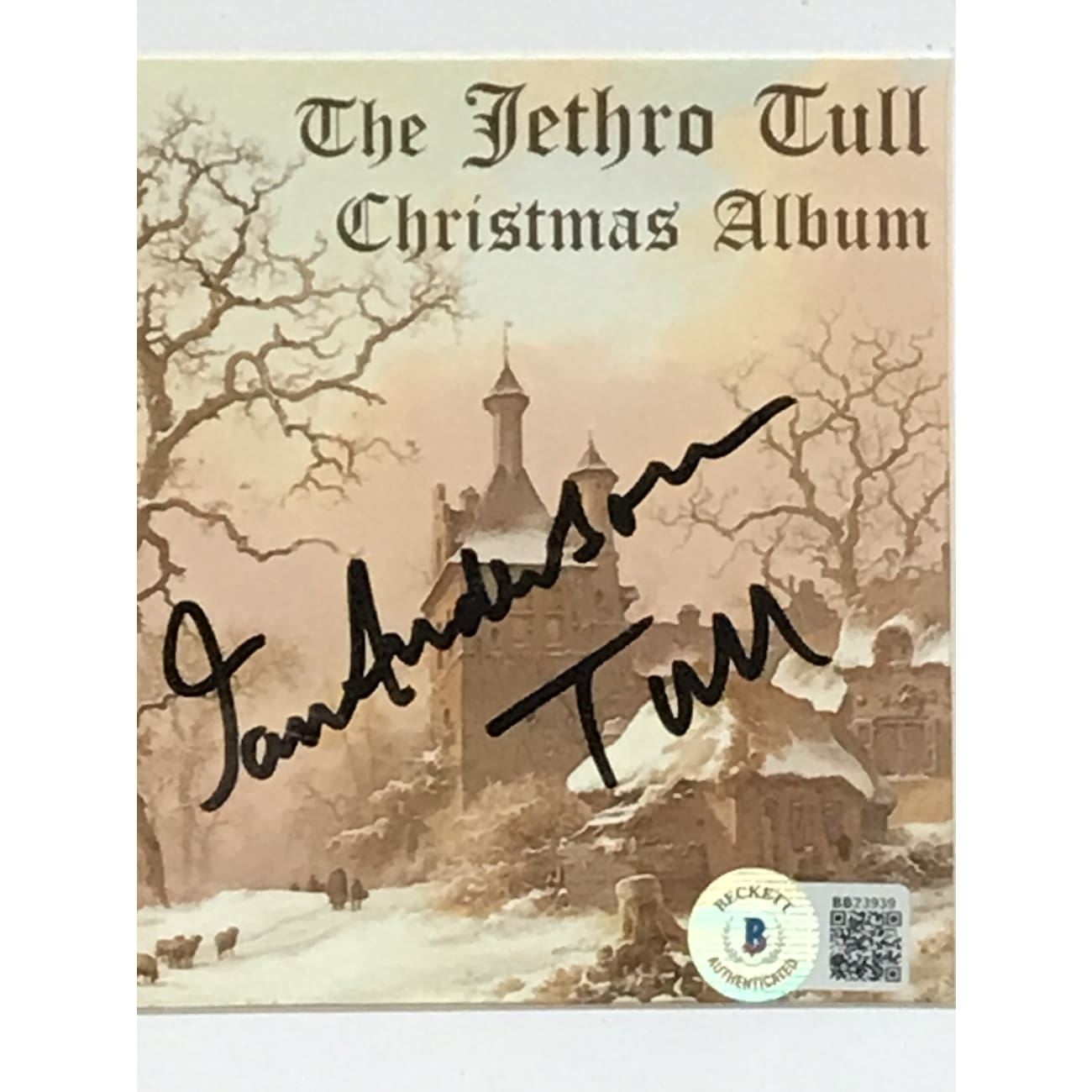 Jethro Tull Christmas Album Signed with BAS COA - Limited Edition Collectible Vinyl Record - Perfect for Holiday Music Lovers & Rock Memorabilia Collectors