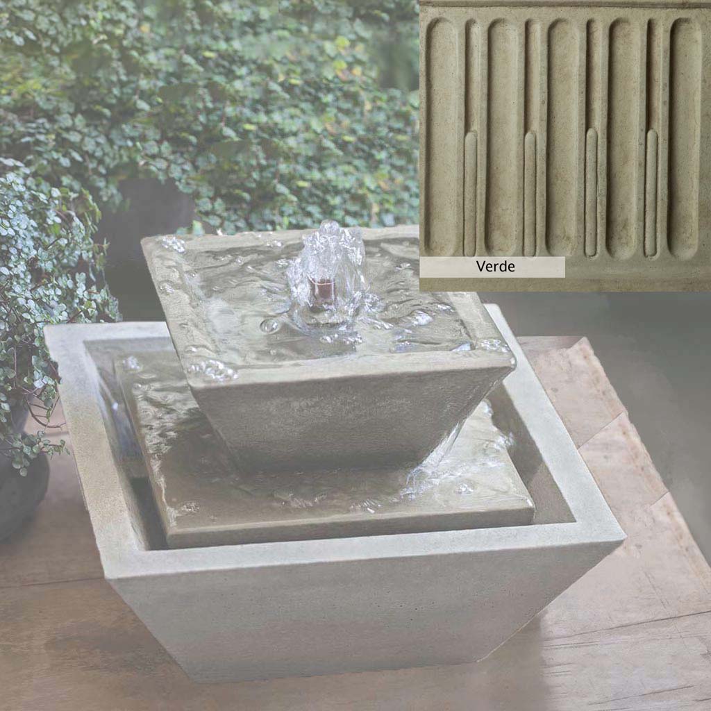 Campania International M Series Kenzo Outdoor Water Fountain - Elegant Garden Decor for Patio, Yard, and Landscape Design