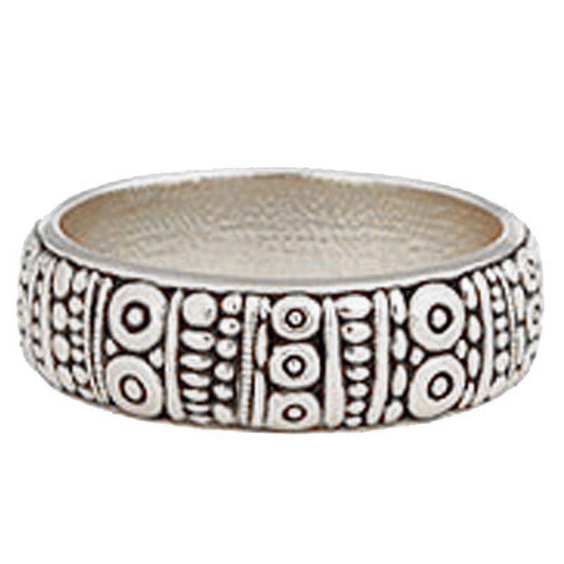 Alex Sepkus Carved Large Band Ring - 22PMA - Elegant Handcrafted Jewelry for Women, Perfect for Weddings, Anniversaries & Special Occasions