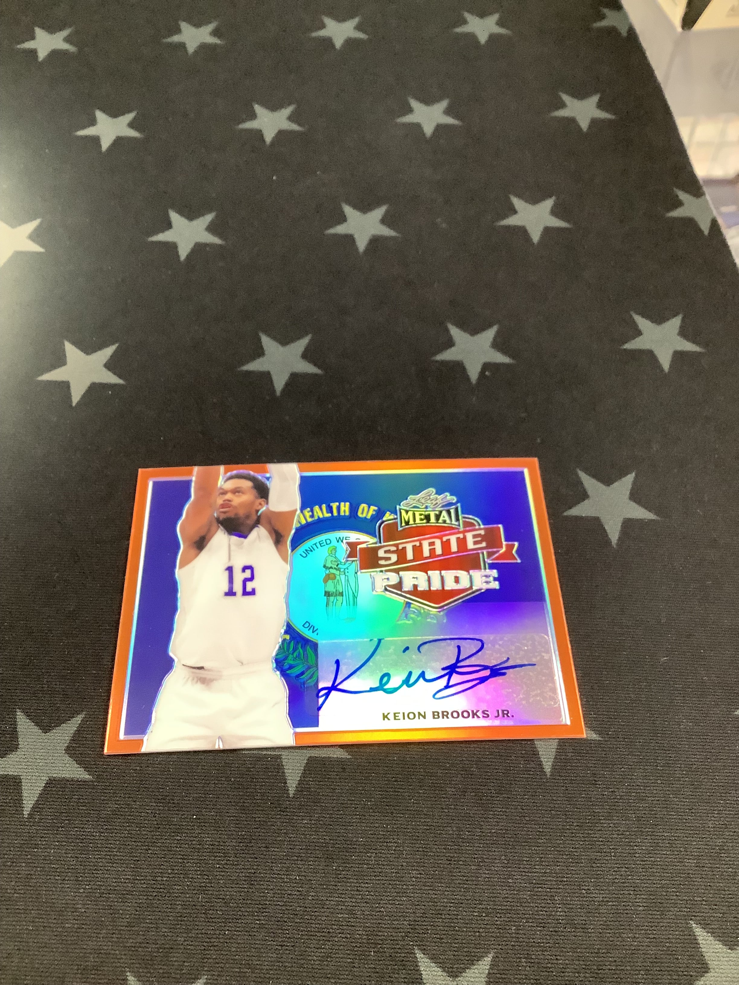 2022 Leaf Metal State Pride Keion Brooks Jr Kentucky Wildcats Autograph Card #SP KBJ /7 - Rare Collectible for Basketball Fans & Memorabilia Enthusiasts