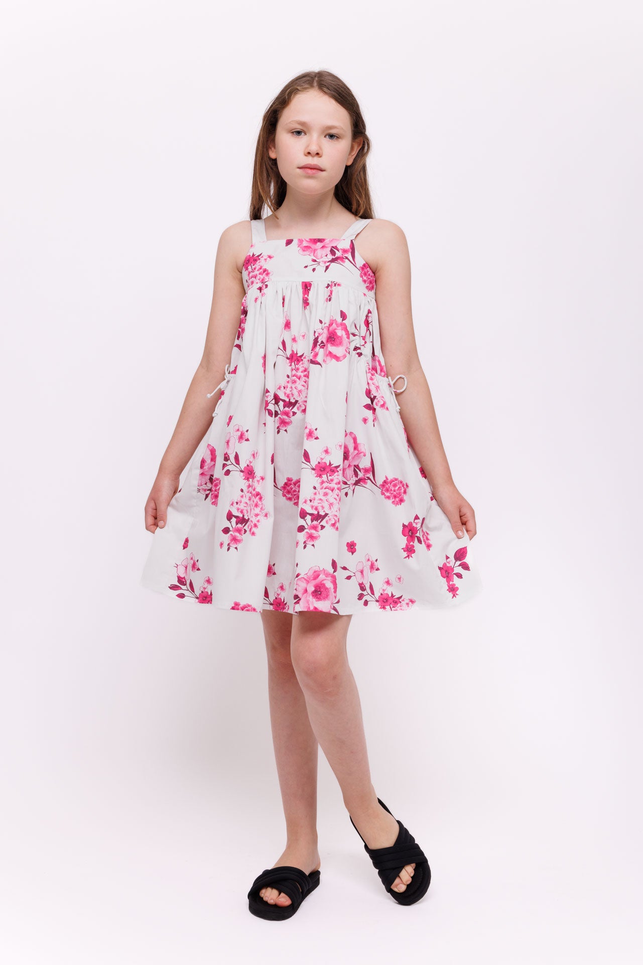 Christina Rohde Floral Print Summer Dress No. 1142 131 - Women's Flowy Maxi Dress for Beach Vacation, Garden Party & Date Night