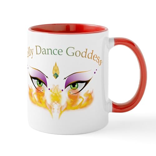 White/Red Inside - Belly Dance Shimmy Chic Mug