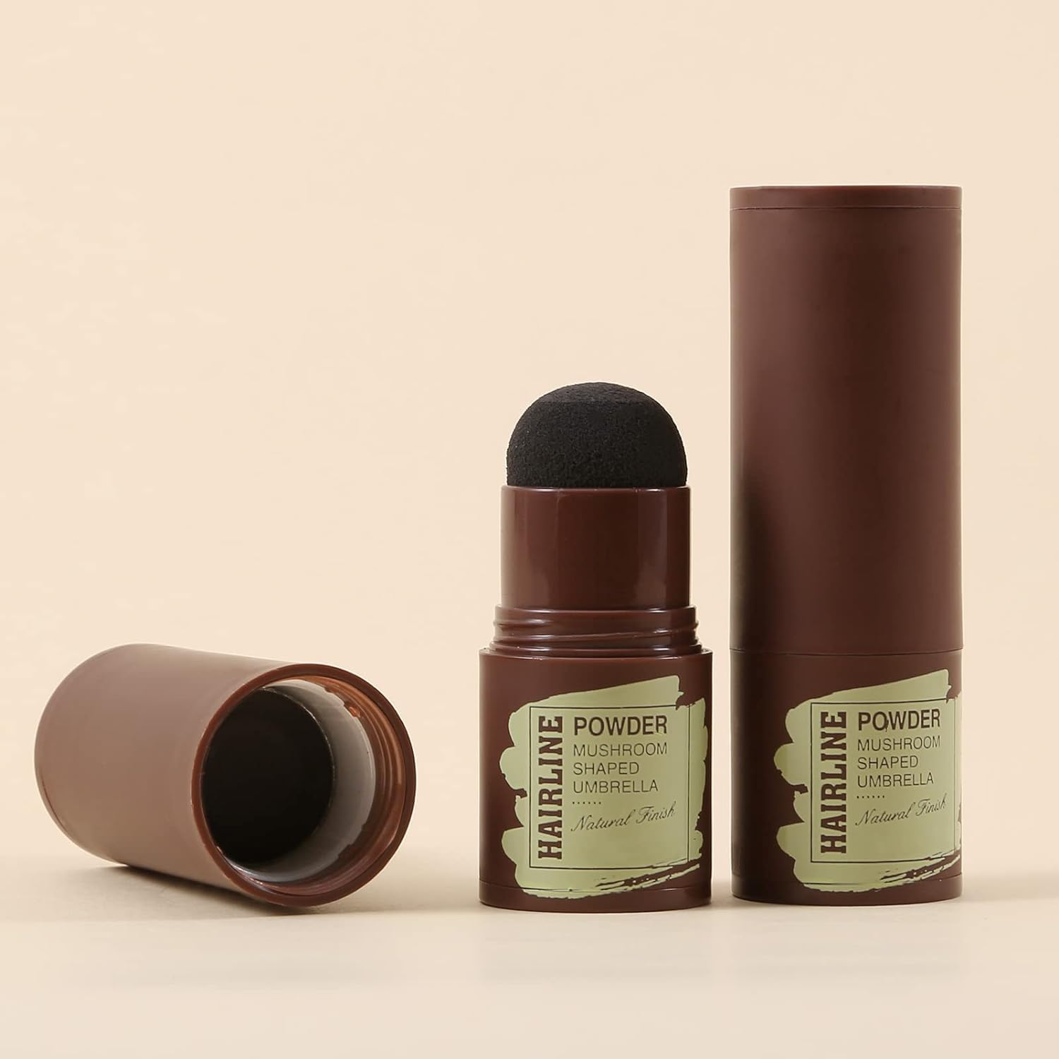 Black Hairline Powder (4g) - Waterproof Root Touch Up & Gray Hair Cover, Hair Shadow Powder with Sponge Pen for Thin Hair & Hair Shading - Perfect for Daily Use, Travel, and Quick Hair Touch-Ups