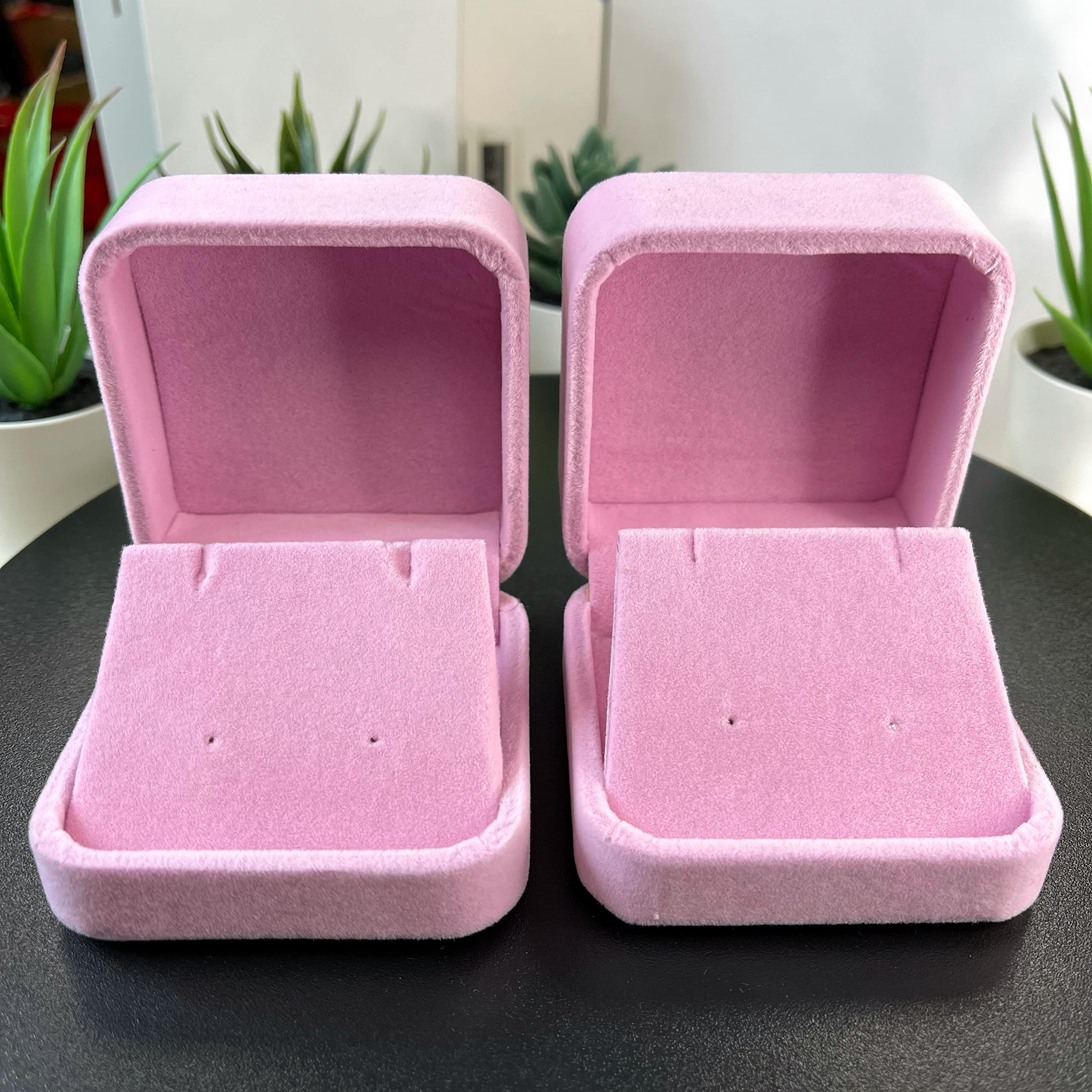 2-Piece Jewelry Storage Box Set - Elegant Earrings, Necklace & Stud Organizer | Perfect for Travel, Gifts & Home Decor