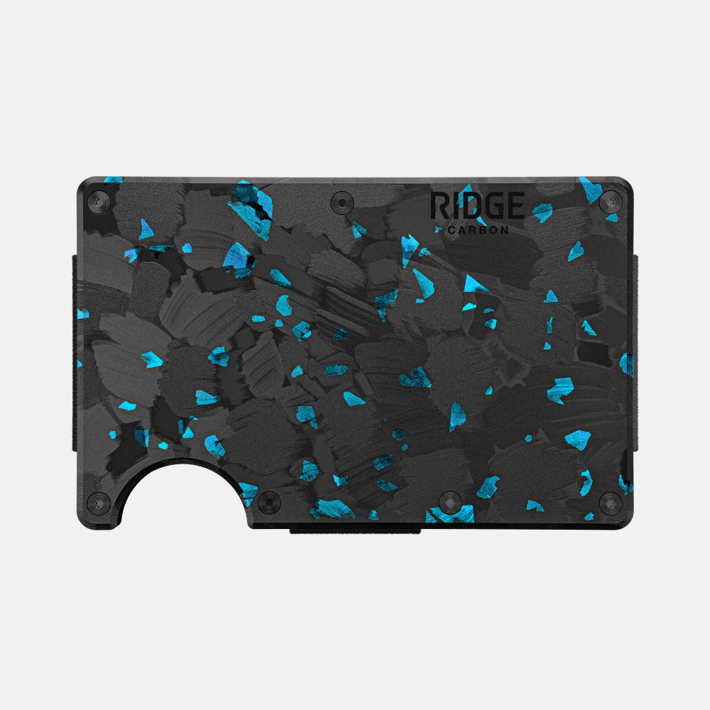 Premium Ridge Wallet Forged Pacific - Slim RFID Blocking Metal Wallet for Men - Perfect for Travel, Everyday Carry & Minimalist Lifestyle