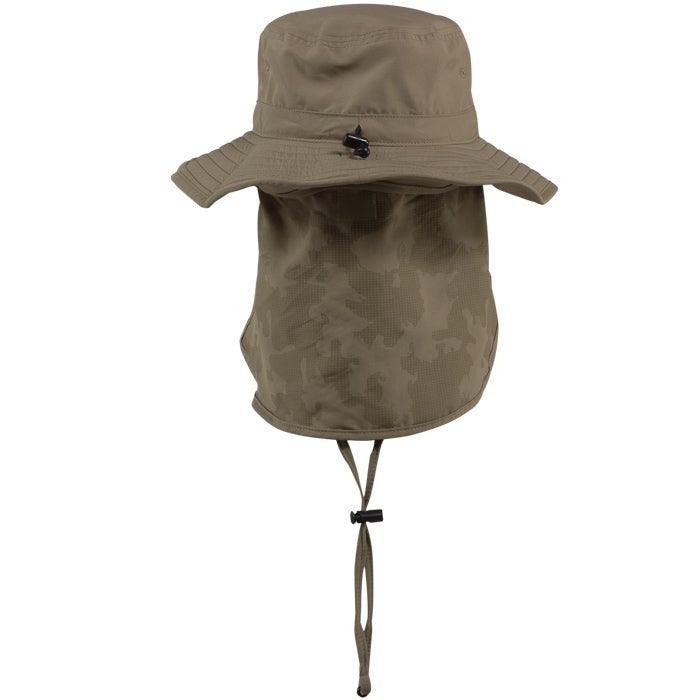Salt Life Back Bay Boonie Hat in Dark Khaki - Sun Protection Outdoor Hat for Fishing, Hiking & Beach Activities