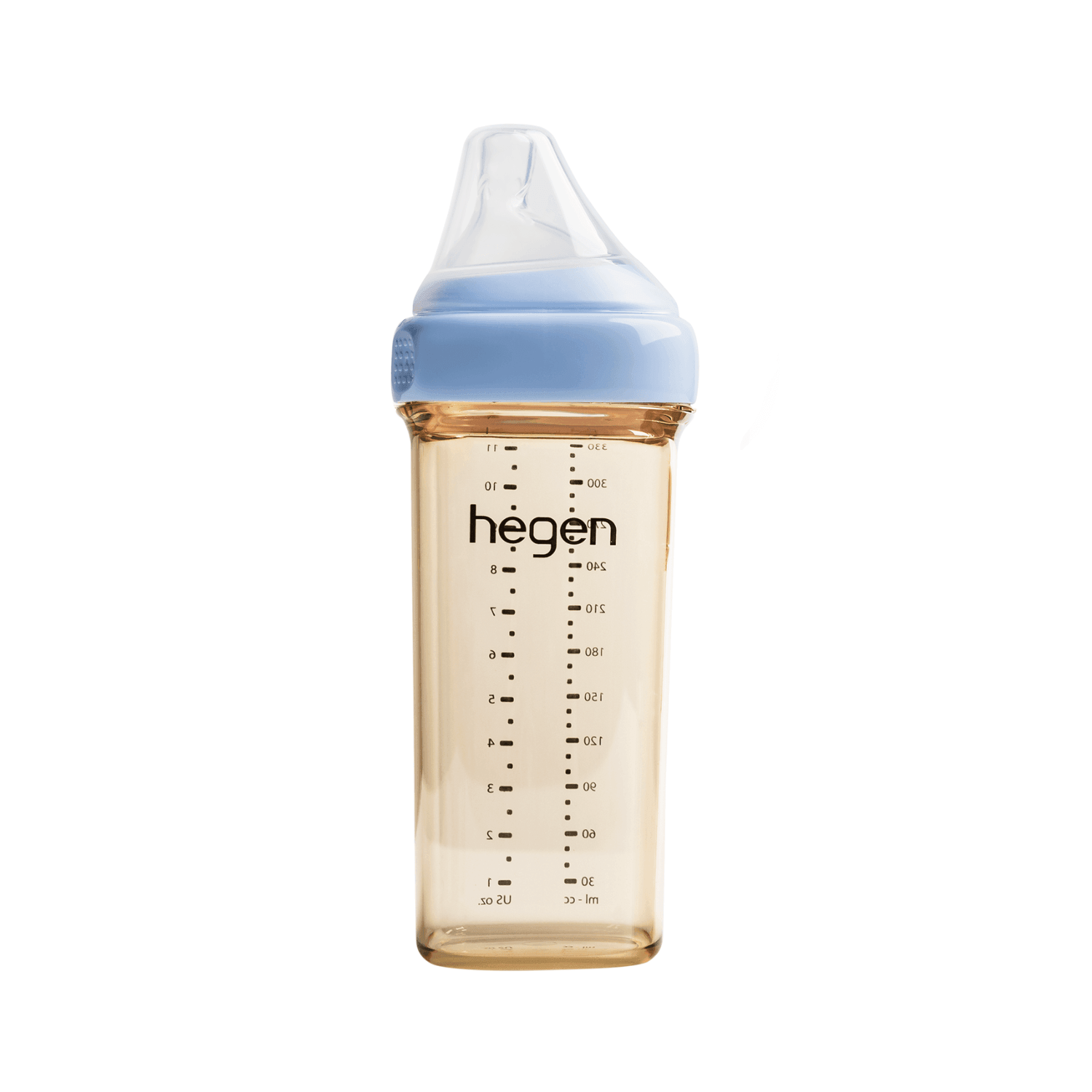 Hegen PCTO™ 330ml/11oz PPSU Baby Bottle with Fast Flow Nipple - Blue - for Infants 6 Months and Up | Perfect for On-the-Go Feeding, Daycare & Travel