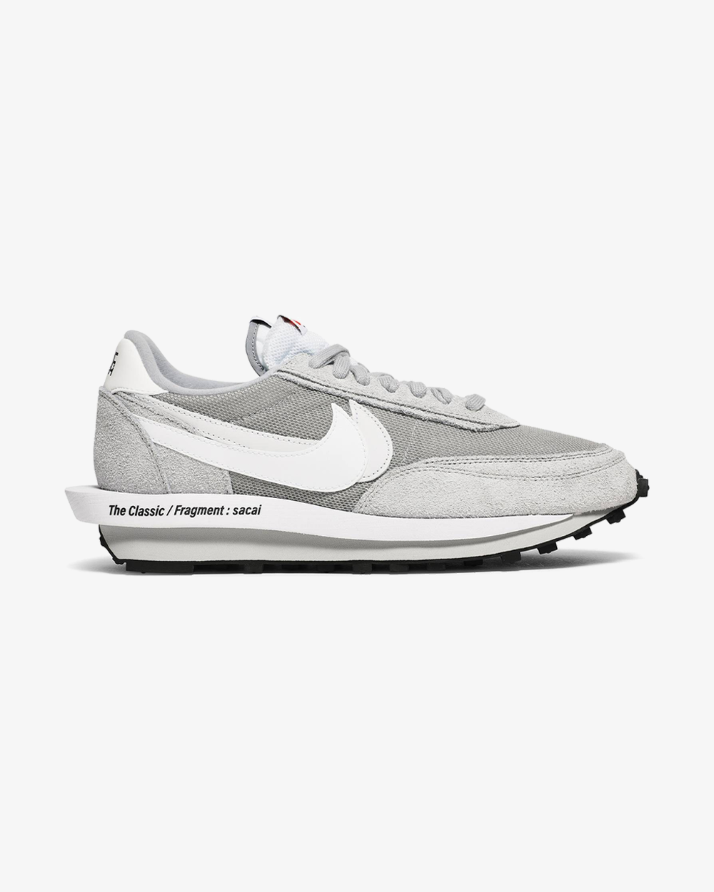 Nike x Sacai x Fragment LD Waffle Grey Sneakers - Limited Edition Collaboration - Perfect for Streetwear & Casual Outfits
