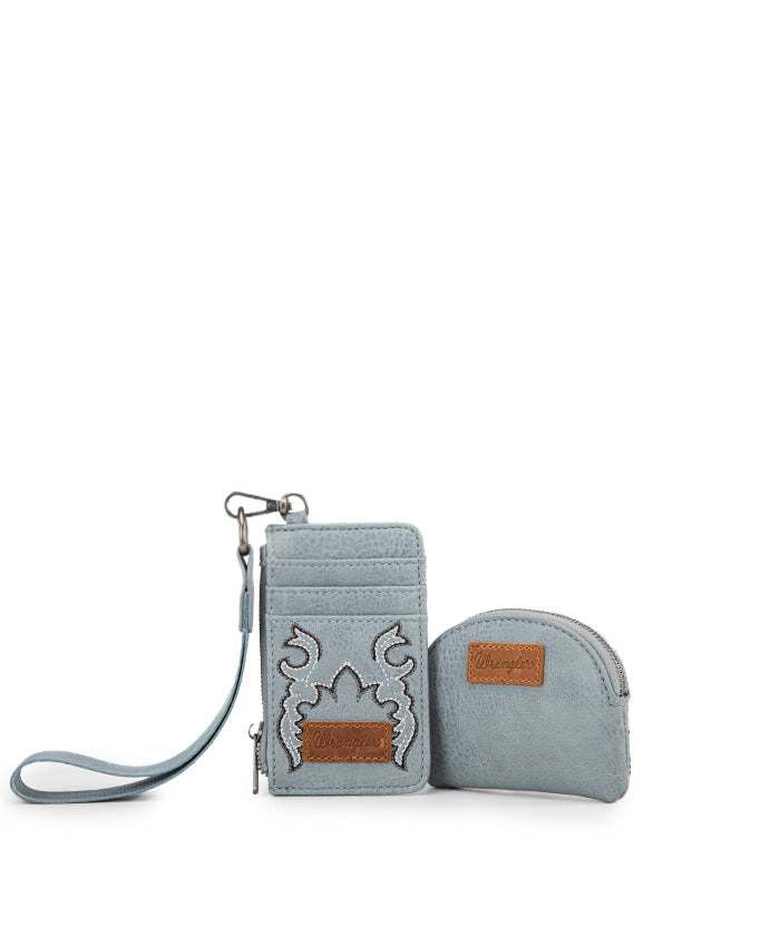 Wrangler Embroidered Western Boot Scroll Tote Bag Set - Perfect for Cowgirl Fashion, Rodeo Events & Country Outfits