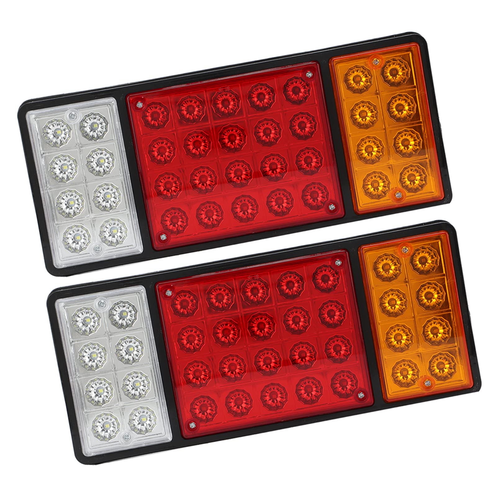 12V 36 LED Bright Tail Lights & Rear Indicator Lamps (2-Pack) - Durable PP Material for Trucks, SUVs & Trailers - Perfect for Night Driving, Off-Roading & Enhanced Vehicle Safety