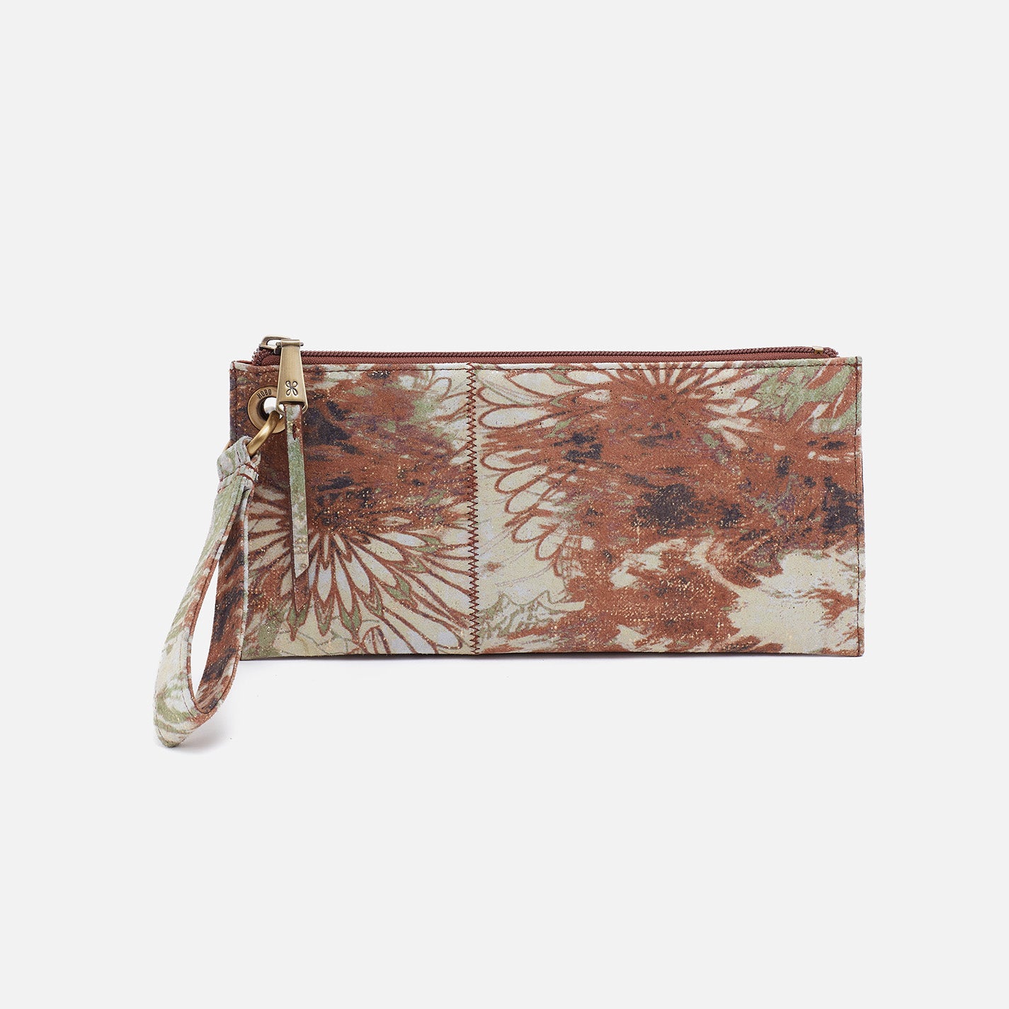 Vida Printed Leather Wristlet - Coastal Canyon Design | Stylish & Compact Wallet for Women | Perfect for Travel, Shopping & Everyday Use