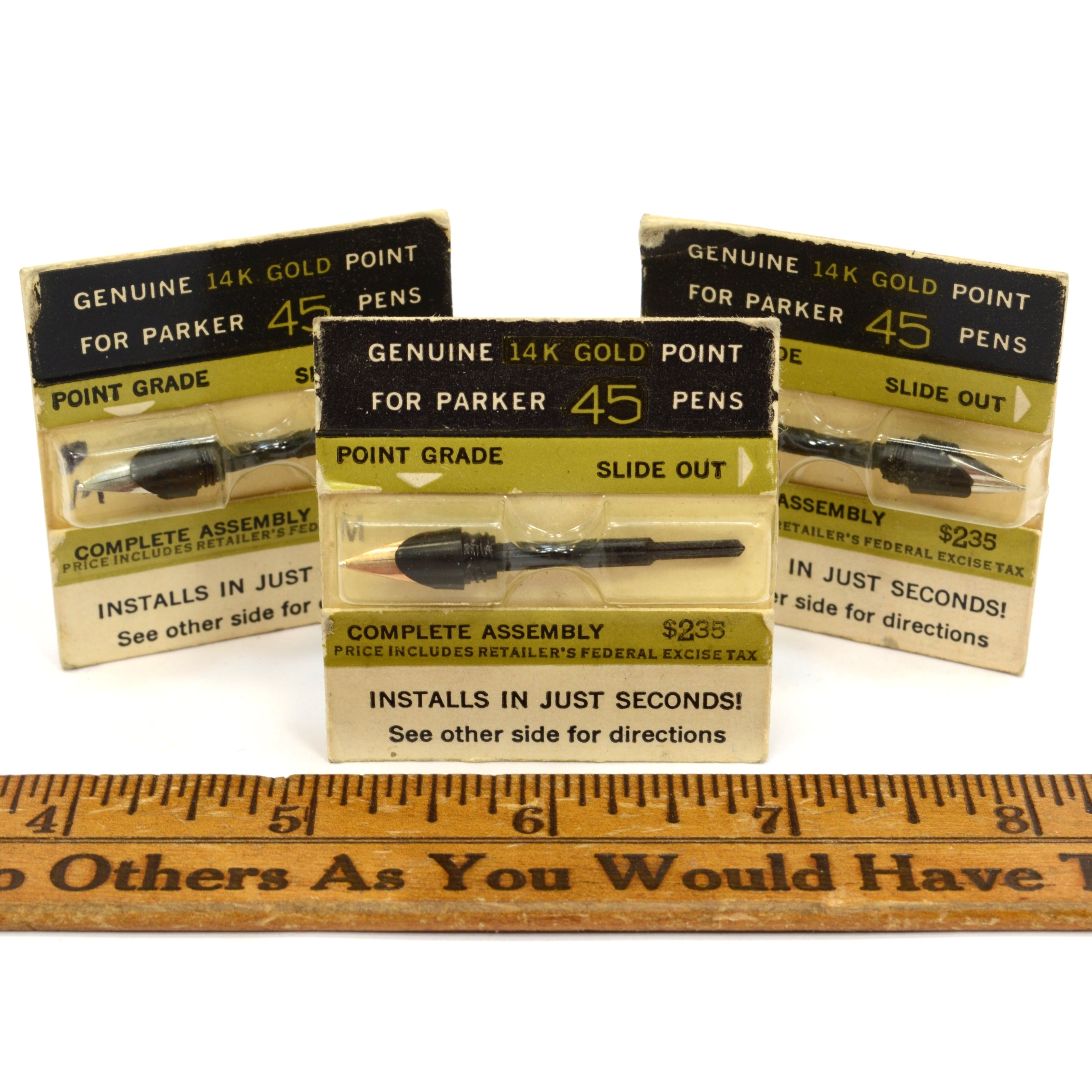 Vintage Parker Fountain Pen Nibs - Premium Replacement Nibs for Parker Pens - Perfect for Calligraphy, Letter Writing & Collecting