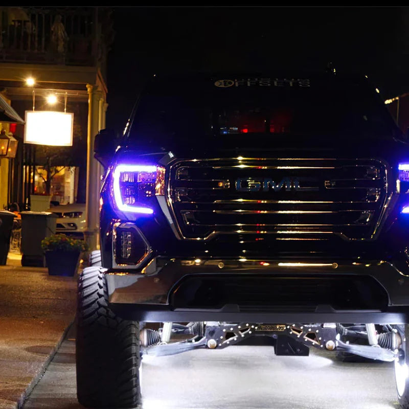 GMC Sierra 1500 Multicolor RGBW Daytime Running Light DRL Boards for 2019-2021 Models - Upgrade Your Truck Lighting for Night Driving & Off-Road Adventures