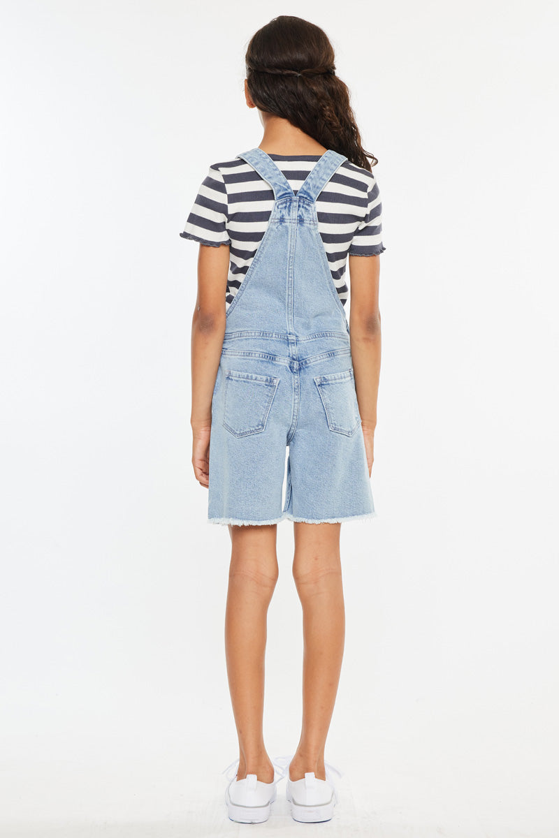 Daria Kids Denim Overalls Shorts - Adjustable Straps & Comfort Fit for Boys & Girls - Perfect for Playtime, Summer Outfits & Casual Wear