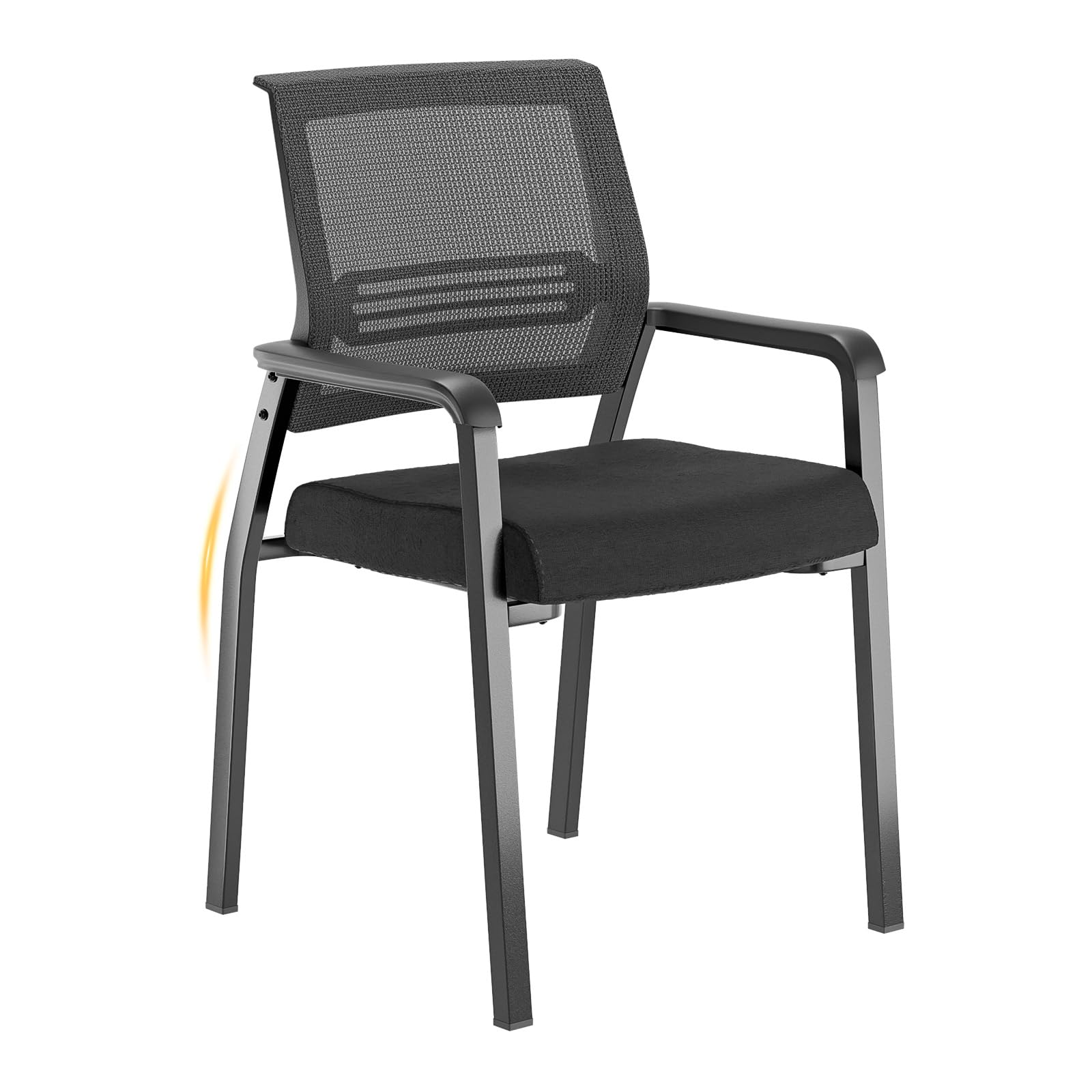 VINGLI Oversize 350 lbs Capacity Stackable Conference Chairs - Heavy Duty Waiting Room Chairs for Office, Lobby & Reception Areas - Ergonomic Design for Comfortable Seating in Guest Rooms, Meeting Spaces & Public Areas - Perfect for Corporate Offices, Hotels, and Event Venues