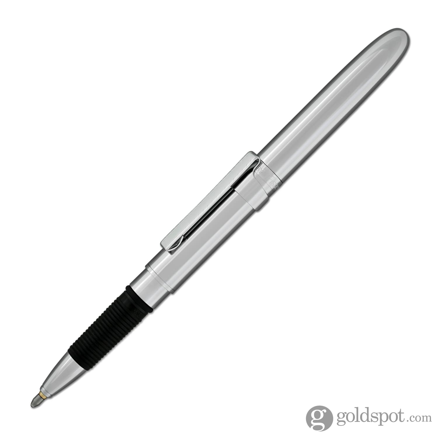Fisher Space Pen Bullet Grip Ballpoint Pen with Stylus & Clip - Chrome Finish Writing Instrument for Everyday Carry, Note Taking & Outdoor Adventures