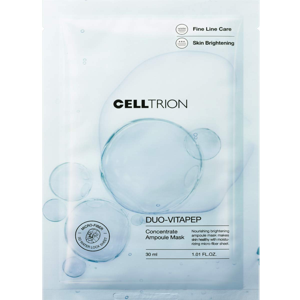 Cellcure 10-Pack Korean Vitamin C Peptide Sheet Masks for Brightening & Nourishing Skin