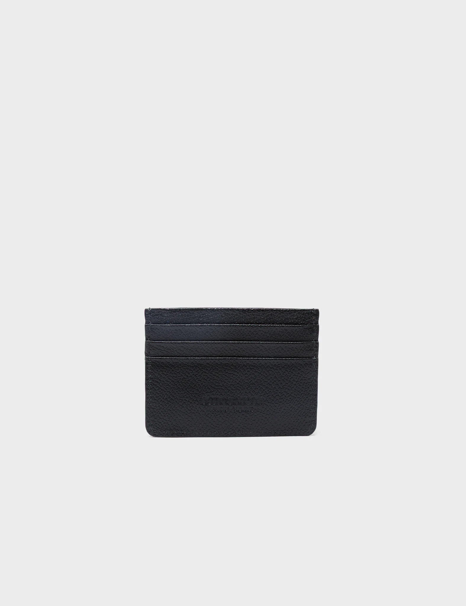 Premium Filium Black Leather Cardholder - Slim RFID Blocking Wallet for Men & Women - Perfect for Travel, Business & Everyday Use