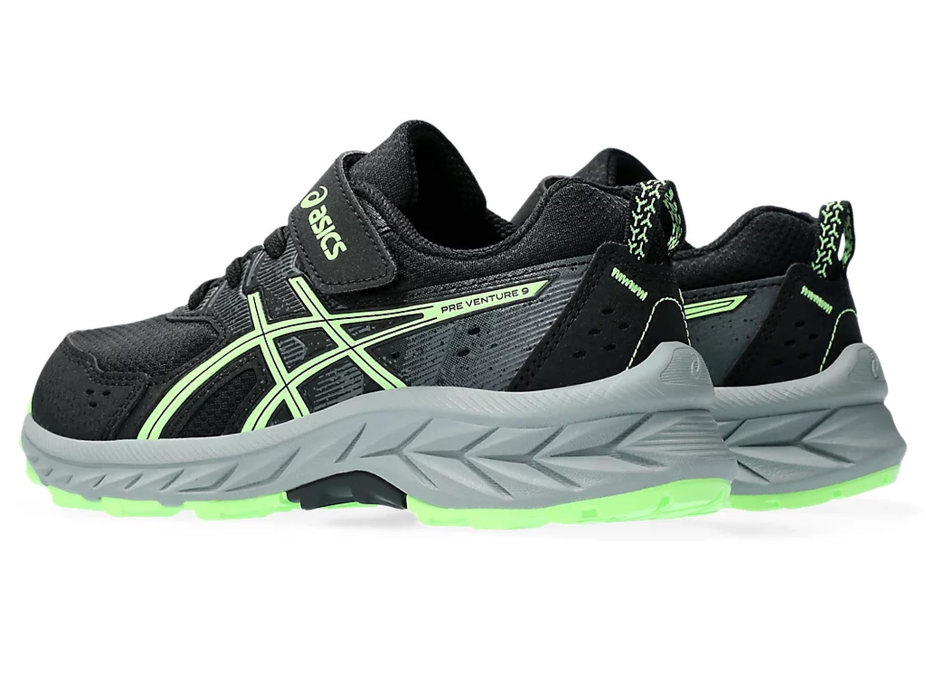 ASICS Kids PreVenture 9 PS Running Shoes - Black/White (1014A277-004) - Lightweight Athletic Sneakers for Boys & Girls - Perfect for School, Playground & Daily Activities