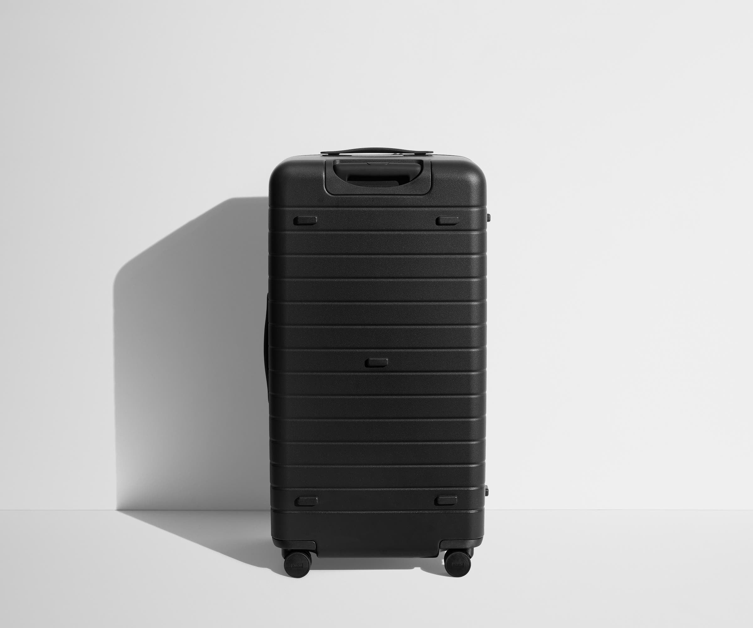 Jet Black Travel Trunk - Durable & Stylish Luggage for Air Travel, Road Trips & Adventure Vacations