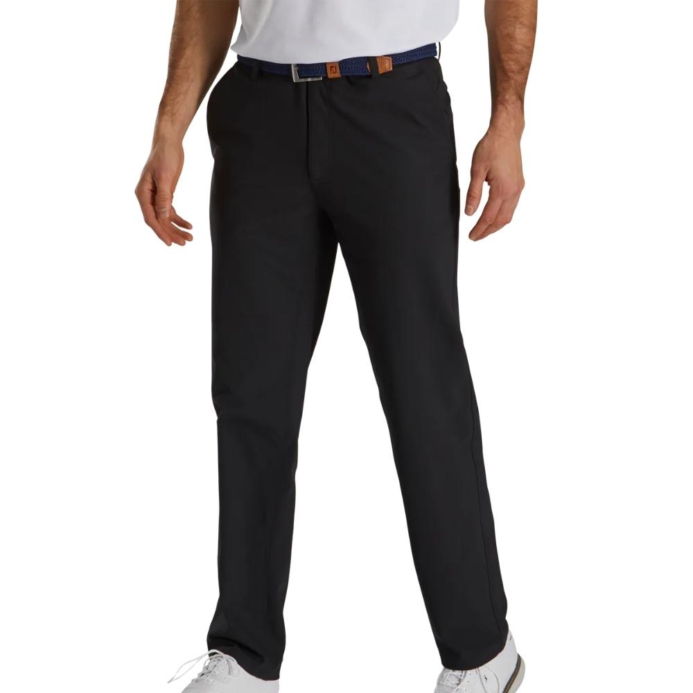 FootJoy Performance Knit Men's Golf Pants - Breathable Stretch Comfort for Golfers | Black | Previous Season Style | Perfect for Golf Courses & Casual Wear