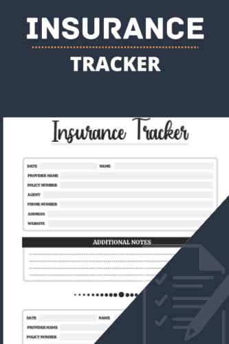 Insurance Policy Tracker - Organize & Manage Your Insurance Documents Easily | Perfect for Home, Auto & Life Insurance Policies