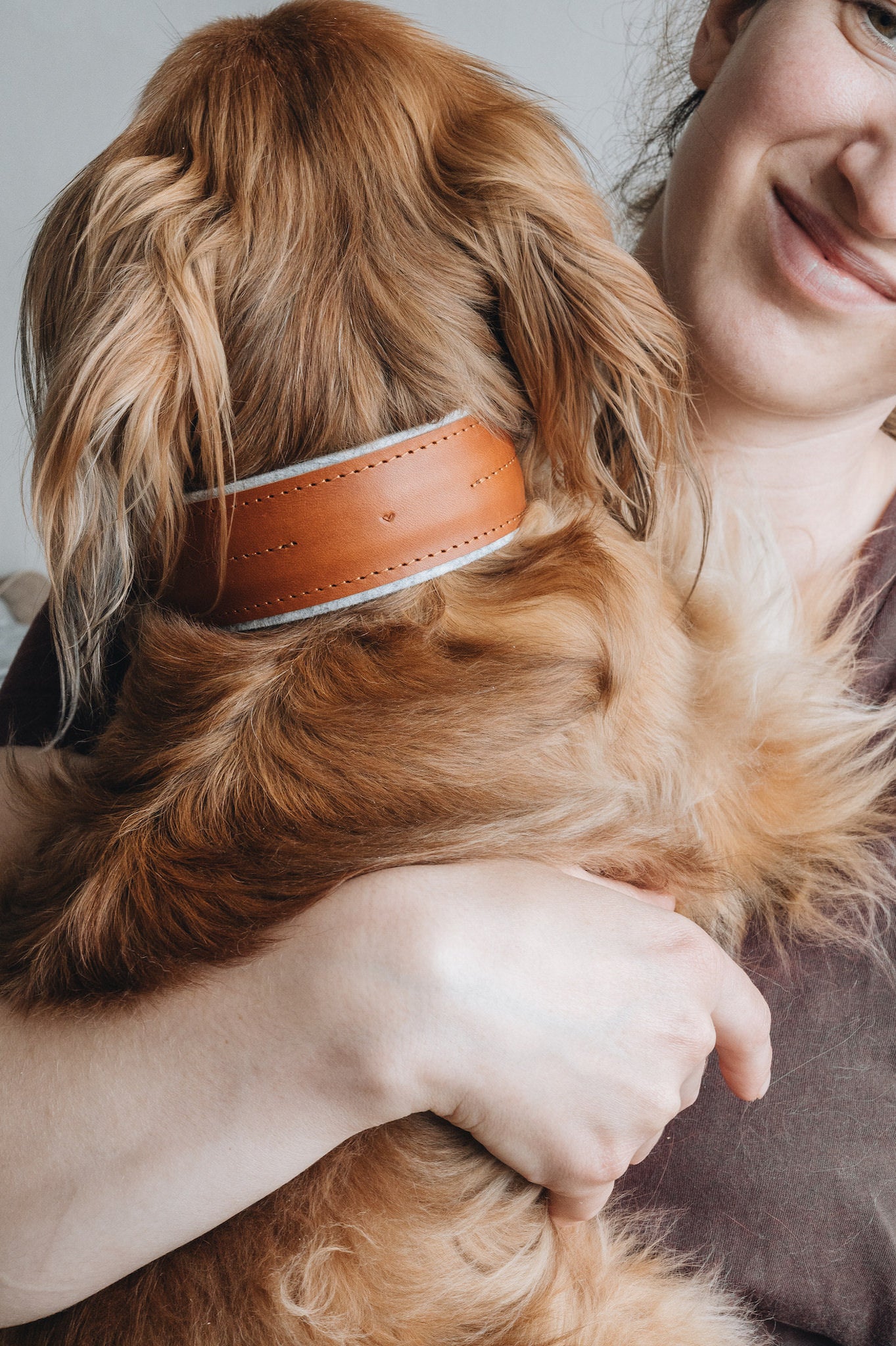 Premium Vegan Pine Leather Dog Collar - Eco-Friendly & Durable Pet Accessory for Small Medium Large Dogs - Perfect for Daily Walks, Training & Outdoor Adventures