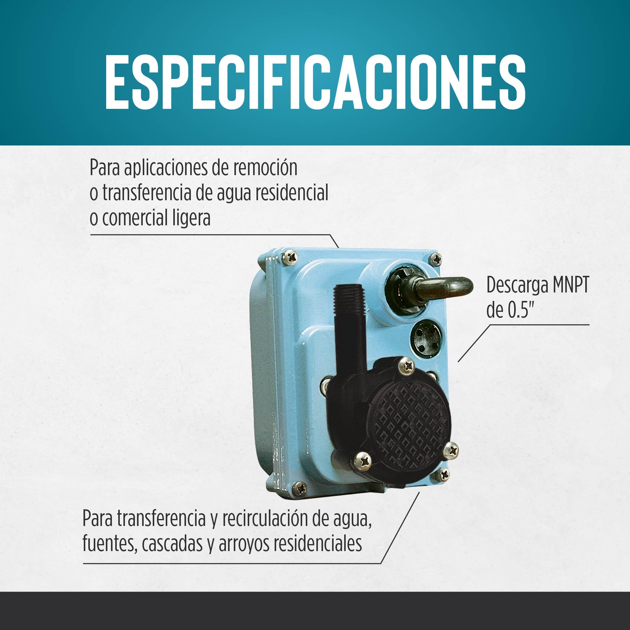 Little Giant 1-MA Oil-Filled Sump Pump - Heavy Duty Water Removal for Basements, Crawl Spaces & Flooding Emergencies