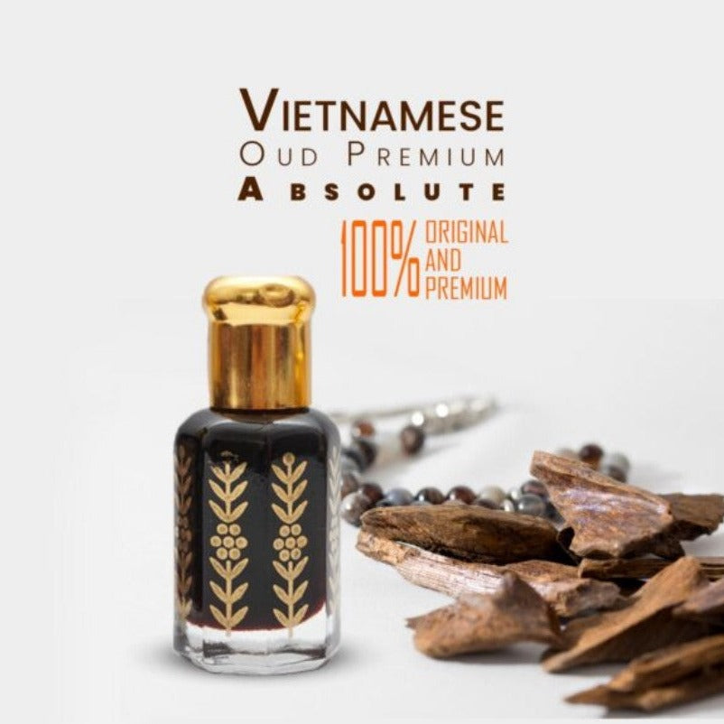 Premium Grade A+ Aged Oud Oil - Qadeemi Vietnam Emperor Royal King Dark Thick Fragrance | Luxury Perfume, Meditation & Spiritual Ceremonies