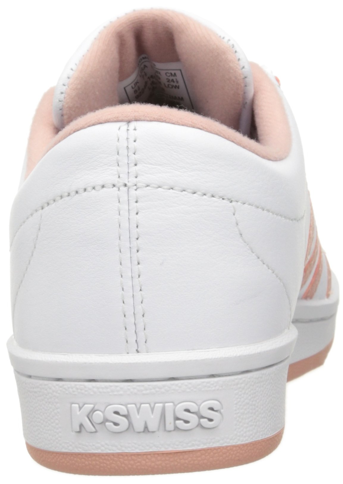 K-Swiss Women's Classic '88 White Leather Fashion Sneakers - Retro Tennis Shoes for Women - Perfect for Casual Wear, Gym & Street Style