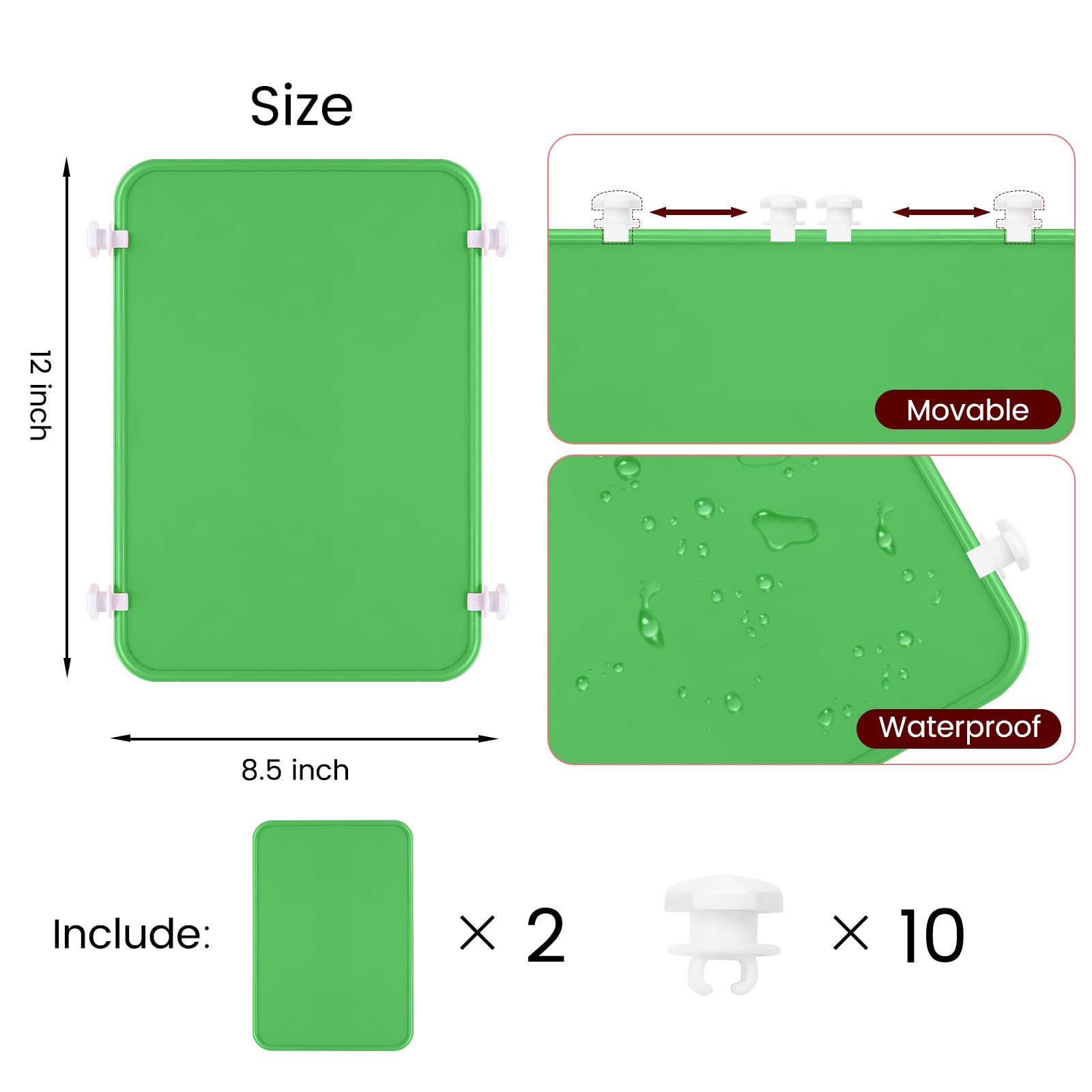 Bogg Bags Divider Tray - 2 Pack Large Organizer Inserts for Beach Tote | Waterproof Storage Compartments | Perfect for Pool, Beach Trips & Travel Accessories Organization