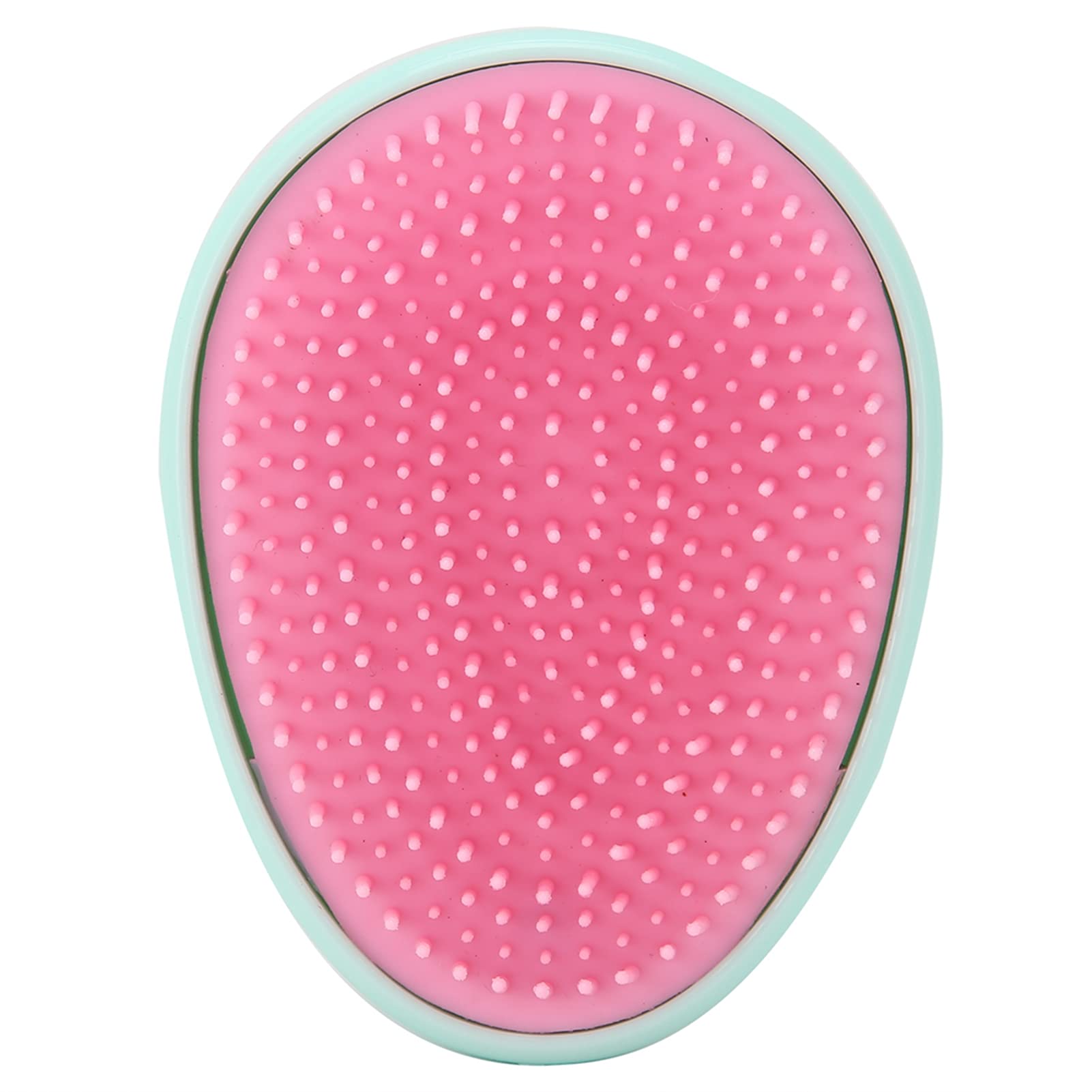 Egg Shape Hair Brush - Soft Silicone Scalp Massager & Comfortable Hair Comb for Stress Relief, Portable Mini Brush for Home, Office & Salon Use - Perfect for Relaxation, Travel & Daily Hair Care