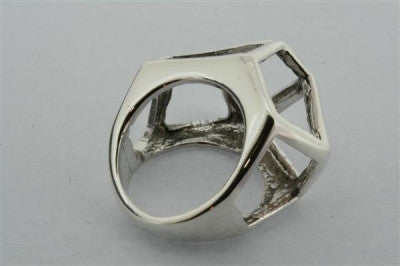 Geometric Ring for Women - Minimalist Stainless Steel Stackable Band Ring - Perfect for Everyday Wear, Gifts & Fashion Jewelry