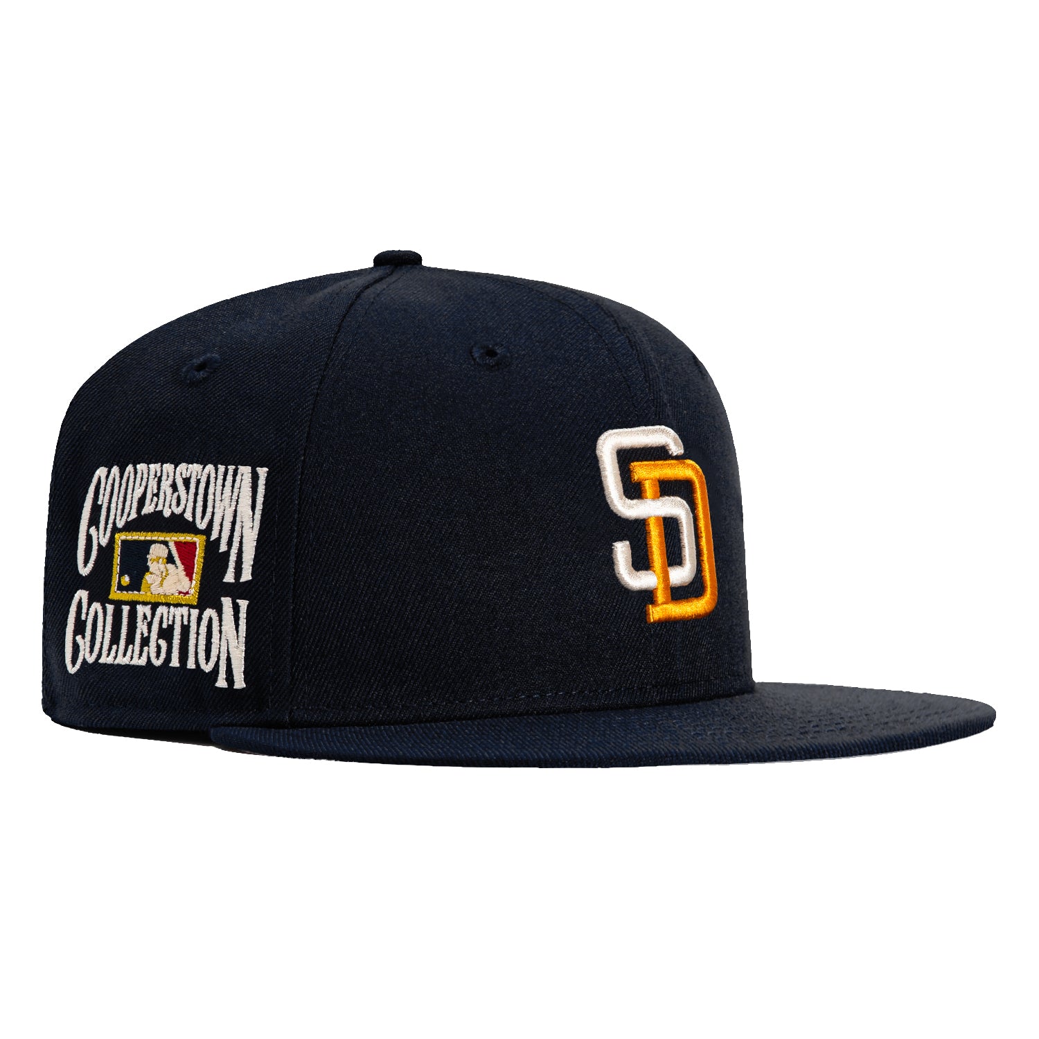New Era 59Fifty San Diego Padres MLB Baseball Cap - Navy Blue Cooperstown Collection with Patch | Official Licensed Hat for Men & Women | Perfect for Baseball Games, Sports Fans & Streetwear Fashion