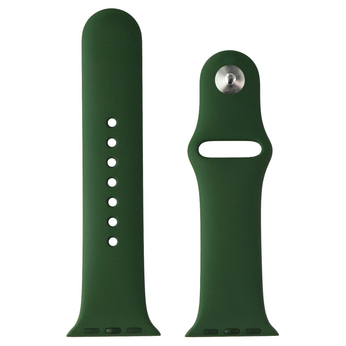 Apple Watch 38/40/41mm Sport Band - Clover Green Silicone Replacement Strap (S/M Size) for Workouts, Running & Everyday Wear
