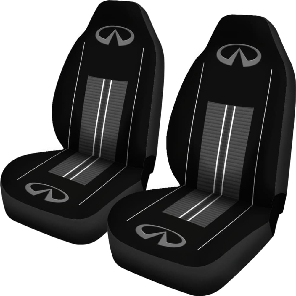 Custom Black & Grey Infiniti Car Seat Covers - Premium Fit for 2 Seats (Model 210801) | Durable Protection & Style Upgrade for Your Vehicle Interior | Perfect for Daily Commutes, Road Trips & Family Adventures