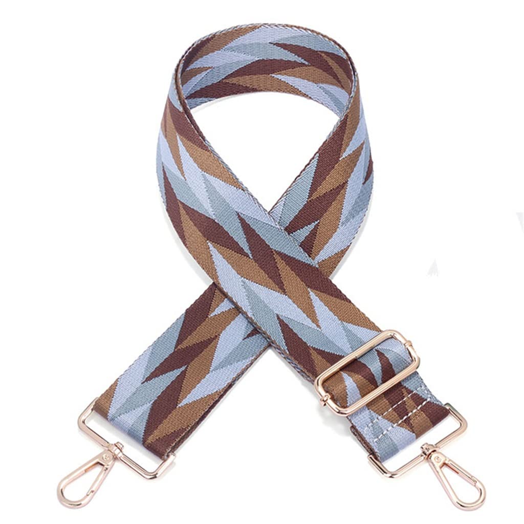 Adjustable Diamond Pattern Wide Shoulder Bag Strap - Replacement Crossbody Strap for Handbags (75-35cm, Canvas) - Perfect for Everyday Use, Travel & Fashion Accessories