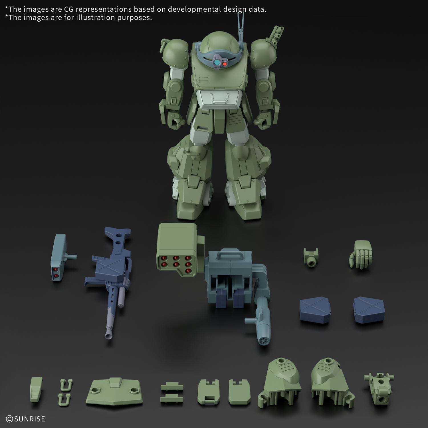 Bandai HG Armored Trooper Votoms: The Last Red Shoulder ATM 09 STTC Scopedog Turbo Custom Model Kit - 1/48 Scale Military Mecha Action Figure for Collectors & Anime Fans - Perfect for Display, Gifts & Anime Model Building Enthusiasts