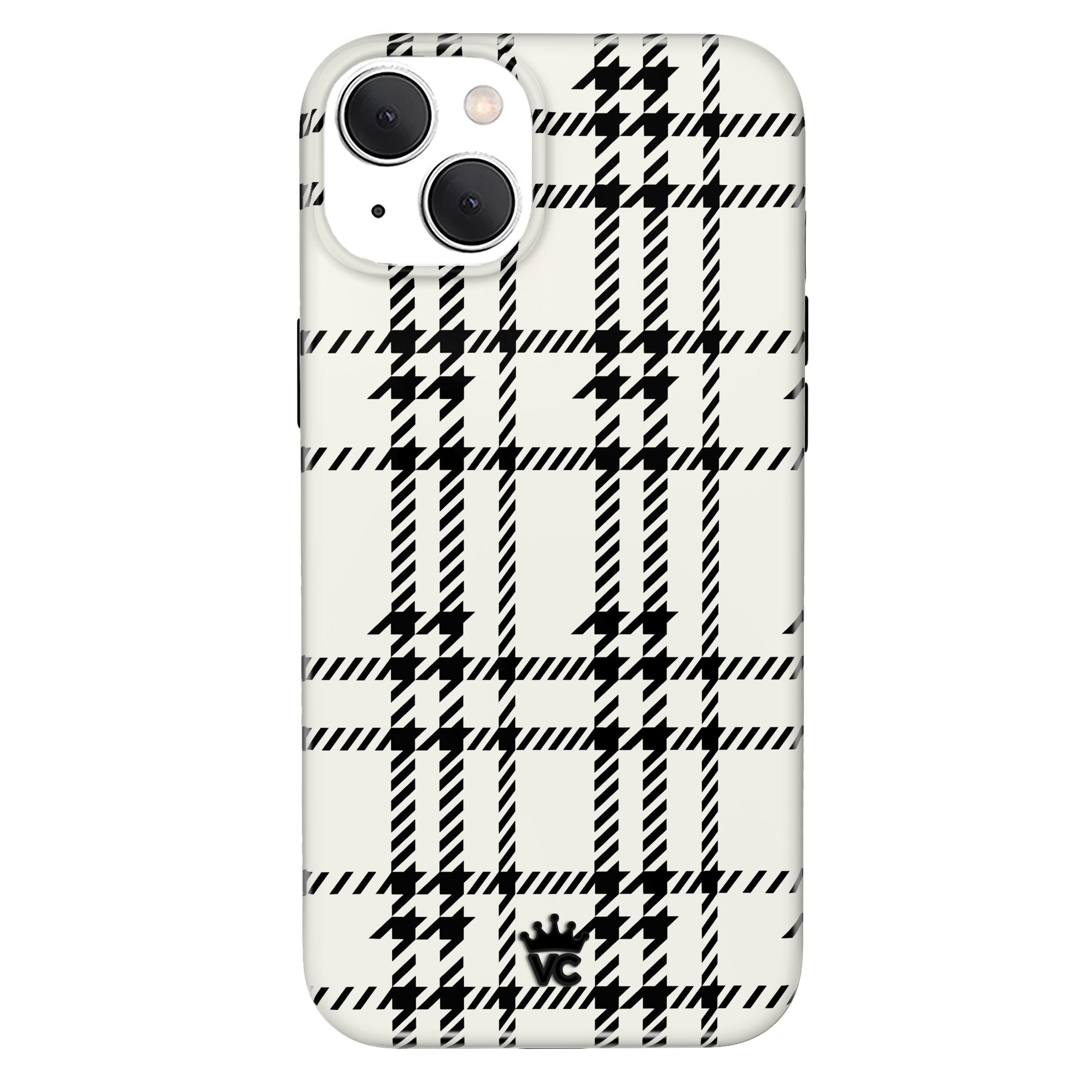 Houndstooth Pattern iPhone Case - Stylish & Protective Phone Cover for iPhone 13/12/11/X - Perfect for Work, Travel & Everyday Use
